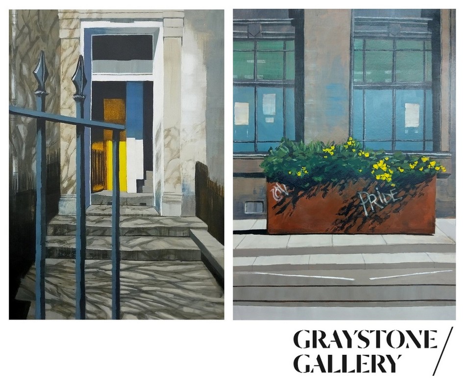 Two of my new works heading <a href="/Grayst_Gallery/">GraystoneGallery</a> for their WINTER EXHIBITION : 14 Nov - 26 Jan

Haven  |  Sunshine On Leith
40x30cm acrylic on paper
graystonegallery.com/artists/86-lin… | <a href="/ownartscheme/">Own Art</a> 
#Stockbridge #Edinburgh #Scotland 

#art #painting #cityscape #infrastructure #leithwalk #leith