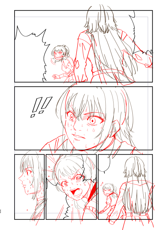 どう見ても学マスの漫画描いてる。 