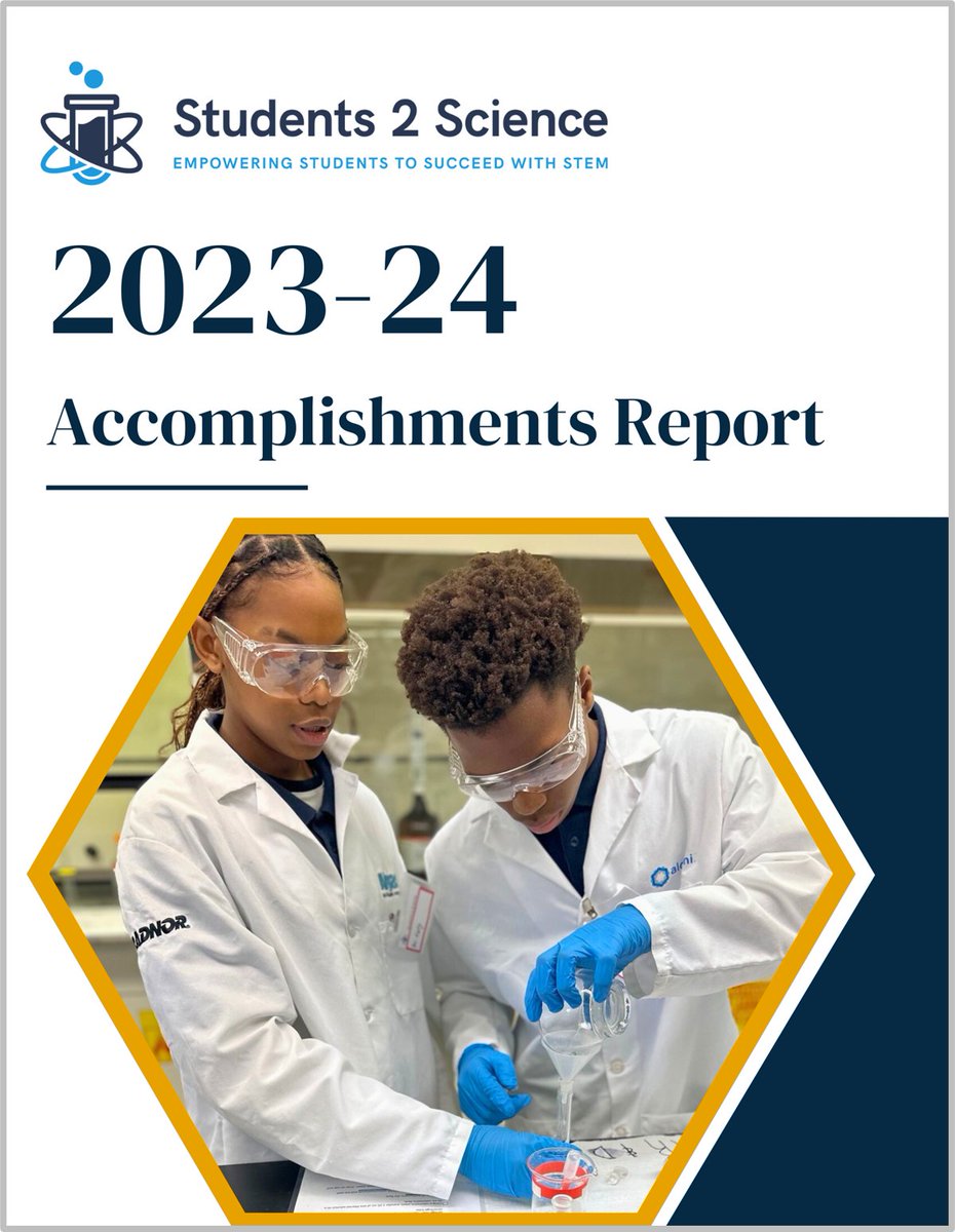 We are pleased to share with you our 2024 Accomplishments Report, recapping an amazing year at S2S with many important developments. We are so grateful to our many partners and supporters who make our success possible. Read the full report here - 
students2science.aflip.in/Accomplishment…