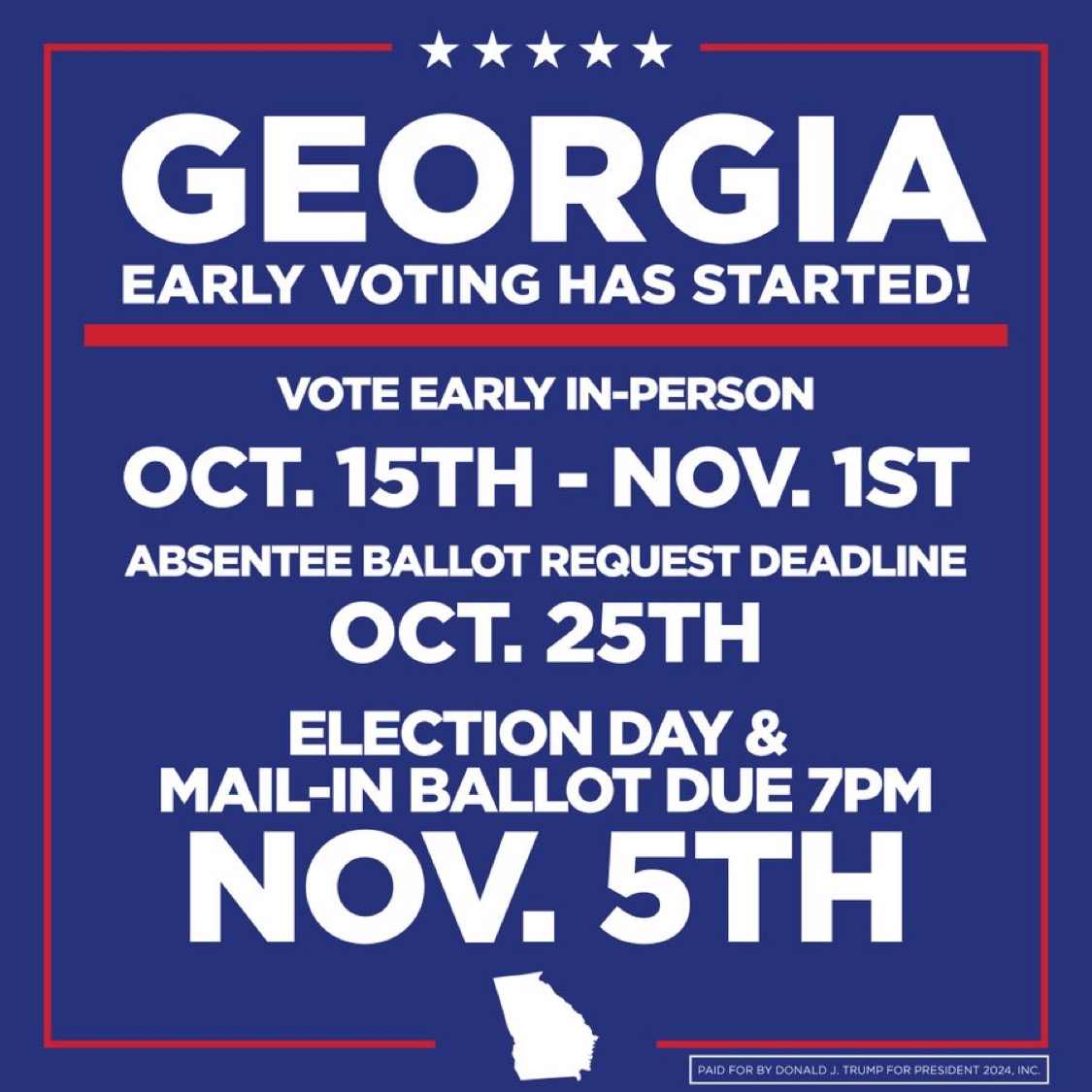 GOP's tweet image. GET OUT AND VOTE!