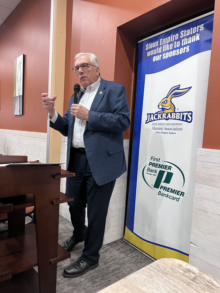 Many thanks to SDSU President Barry Dunn for offering your wisdom on the progress and future of the university! #GoJacks