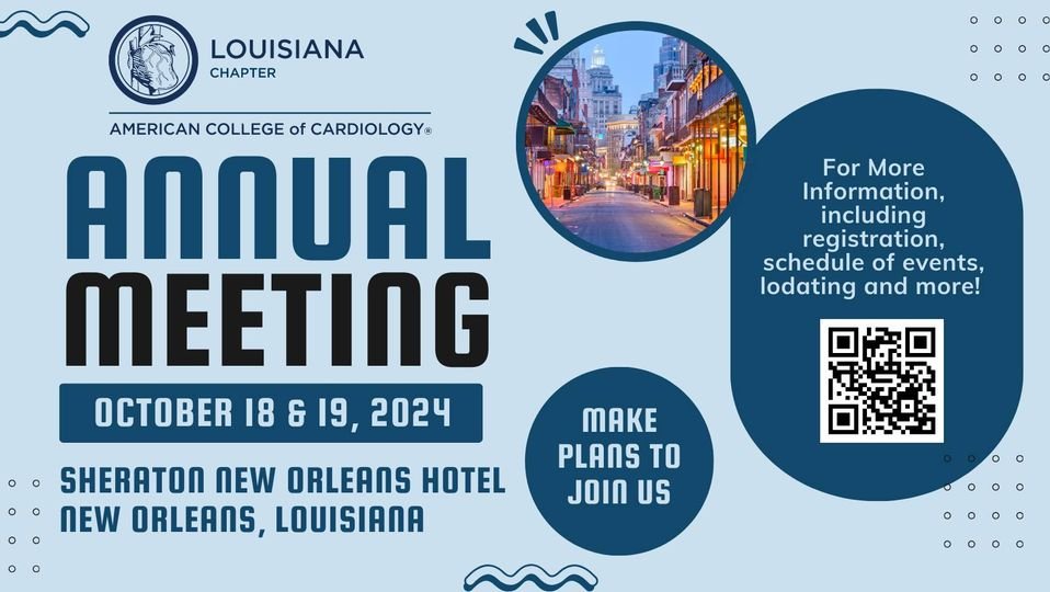 There is still time to register for the LA-ACC Annual meeting on October 18 &amp; 19 at the Sheraton New Orleans Hotel! Register at laacc.org