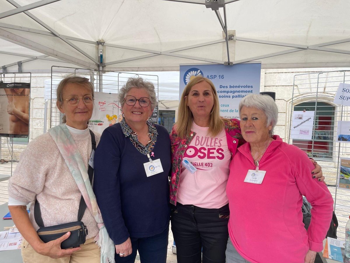 Les bénévoles d accompagnement de l ASP16 étaient aux bulles roses 😊