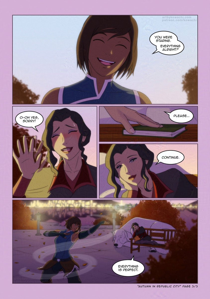 Autumn in Republic City 💕🍂 #korrasami #tlok