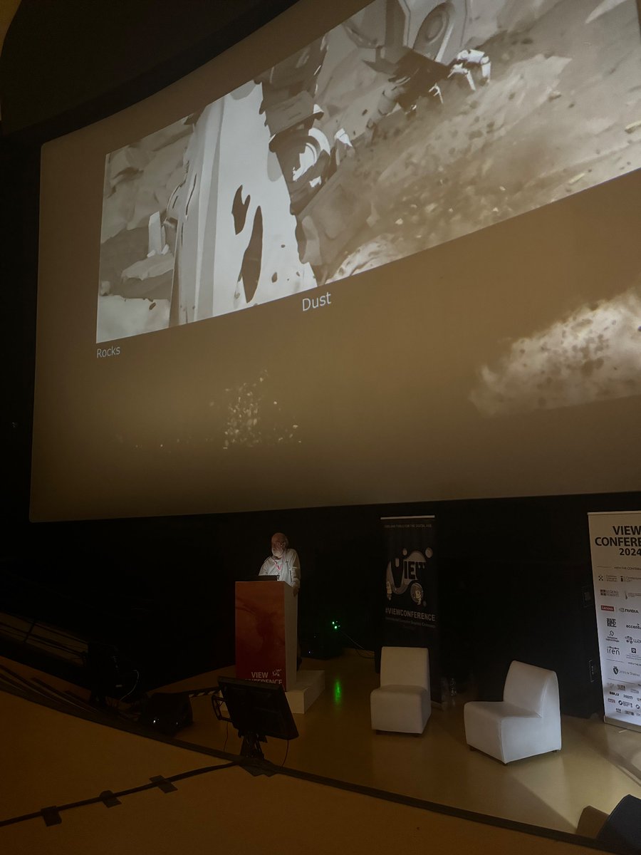 ViewConference's tweet photo. We're currently attending "Transformers One: More than Meets the Eye" at #viewconference, with @ArfKeldo, Creative Director and Animation Supervisor for “Transformers One” at @ILMVFX , Sydney, and it’s fantastic! 

Thank you for this amazing talk! 
@to_megutierrez #animation #vfx https://t.co/8JHA8ayz6g