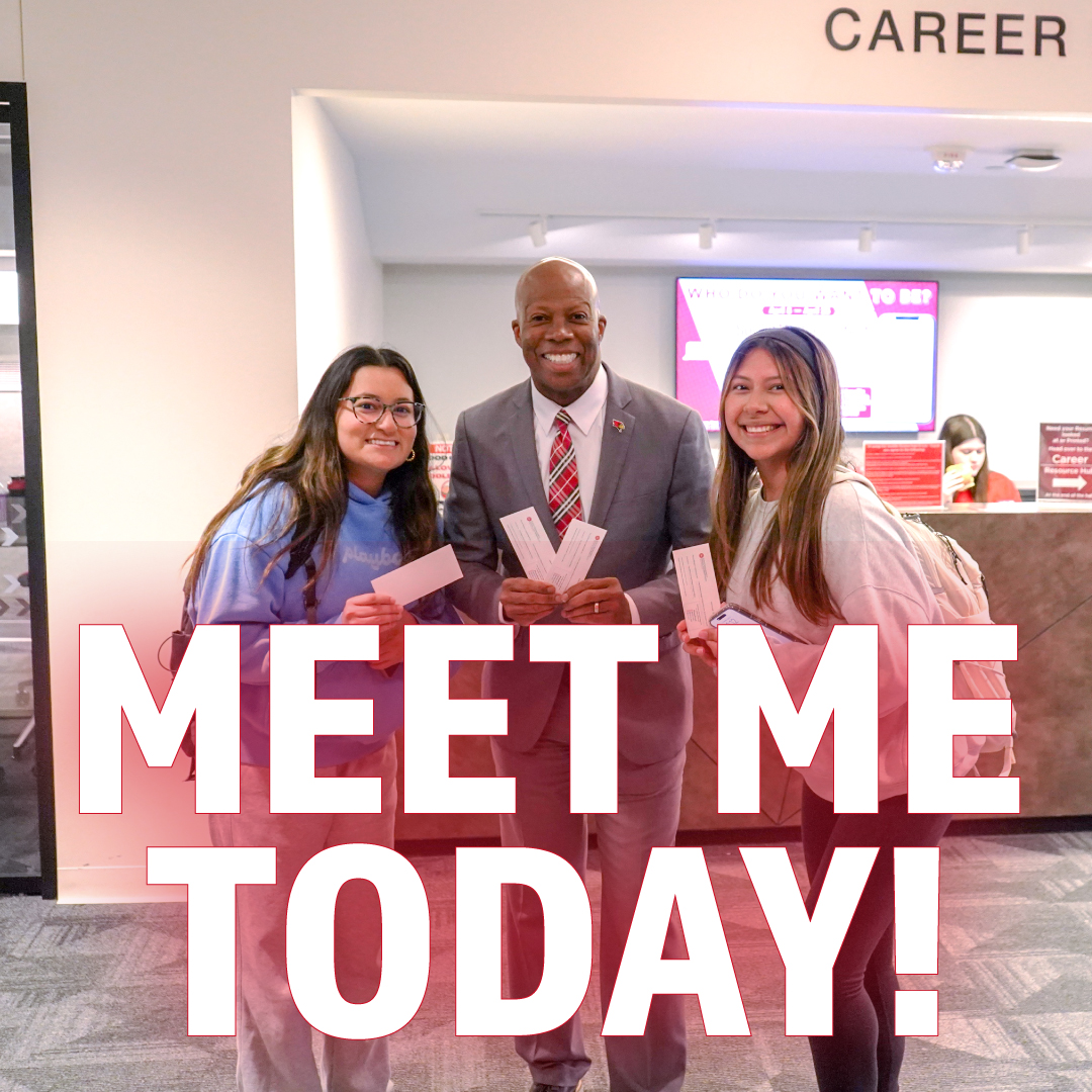 Look for us today at 1 p.m. at the Bone Student Center for a #TweetTreat! Get your voucher for a free grande drink from Starbucks, good for the next week!  #RedbirdLife