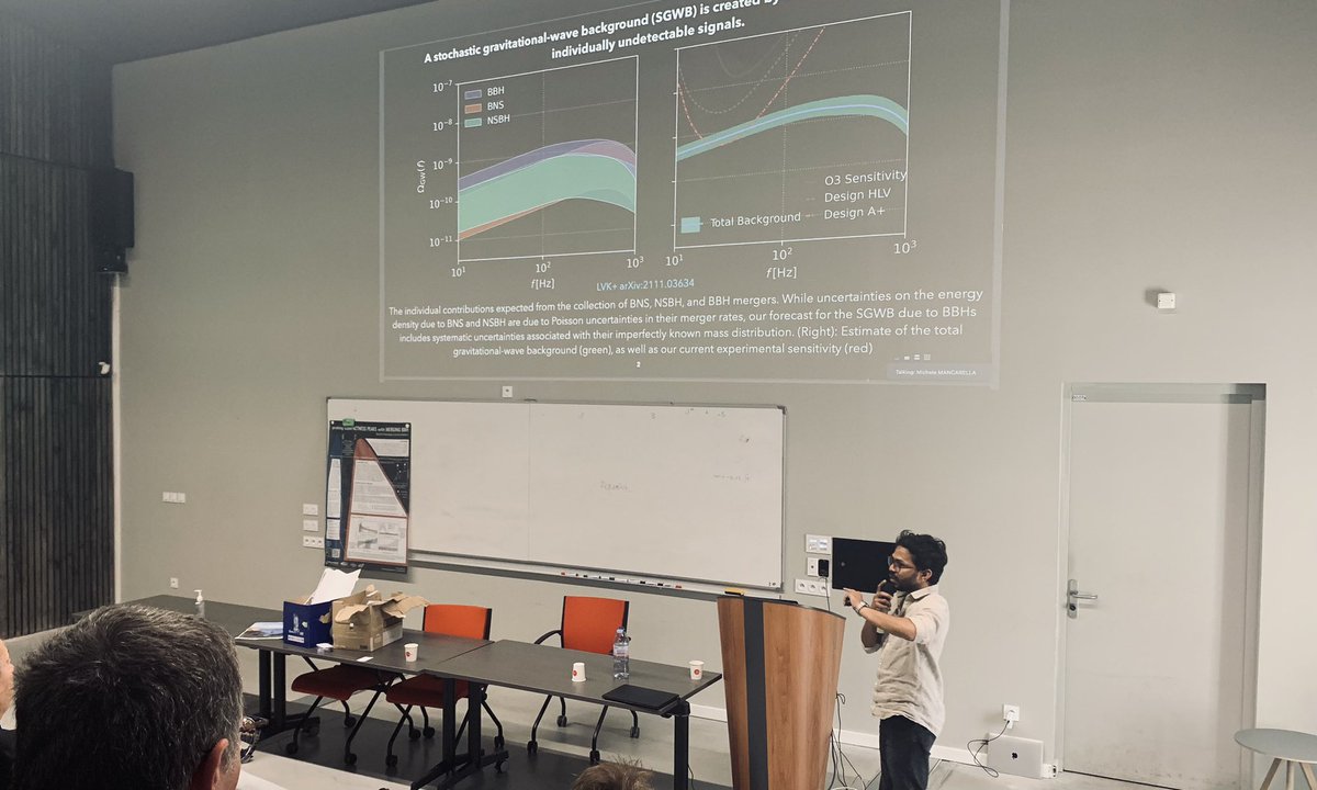 Shanika Galaudage (@astronerdika) on Twitter photo It’s several folks from <a href="/ObsCoteAzur/">OCA</a> at the GdR for #GravitationalWaves talking about some of the cool science being done at <a href="/lab_artemis/">UMR Artemis</a> and in the LVK!
It was great to mingle and chat science with the GW community in France 🇫🇷
<a href="/ego_virgo/">EGO & the Virgo Collaboration</a> <a href="/LIGO/">LIGO</a> <a href="/KAGRA_PR/">KAGRA Gravitational Wave Observatory</a> It’s several folks from <a href="/ObsCoteAzur/">OCA</a> at the GdR for #GravitationalWaves talking about some of the cool science being done at <a href="/lab_artemis/">UMR Artemis</a> and in the LVK!
It was great to mingle and chat science with the GW community in France 🇫🇷
<a href="/ego_virgo/">EGO & the Virgo Collaboration</a> <a href="/LIGO/">LIGO</a> <a href="/KAGRA_PR/">KAGRA Gravitational Wave Observatory</a>