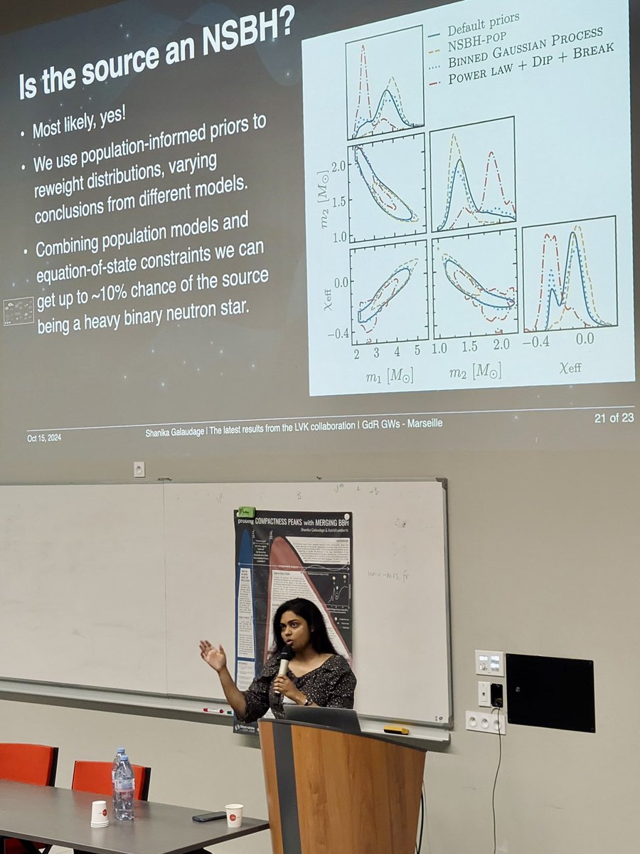 astronerdika's tweet image. It’s several folks from @ObsCoteAzur at the GdR for #GravitationalWaves talking about some of the cool science being done at @lab_artemis and in the LVK!

It was great to mingle and chat science with the GW community in France 🇫🇷

@ego_virgo @LIGO @KAGRA_PR