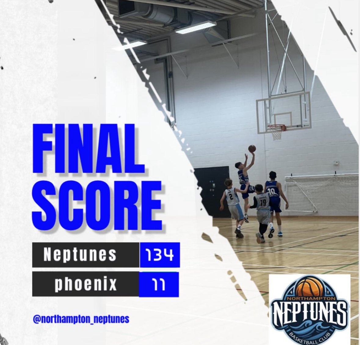 Great win for The U13 Neptunes on Saturday 🏀. 

#LetsGoNeptunes
