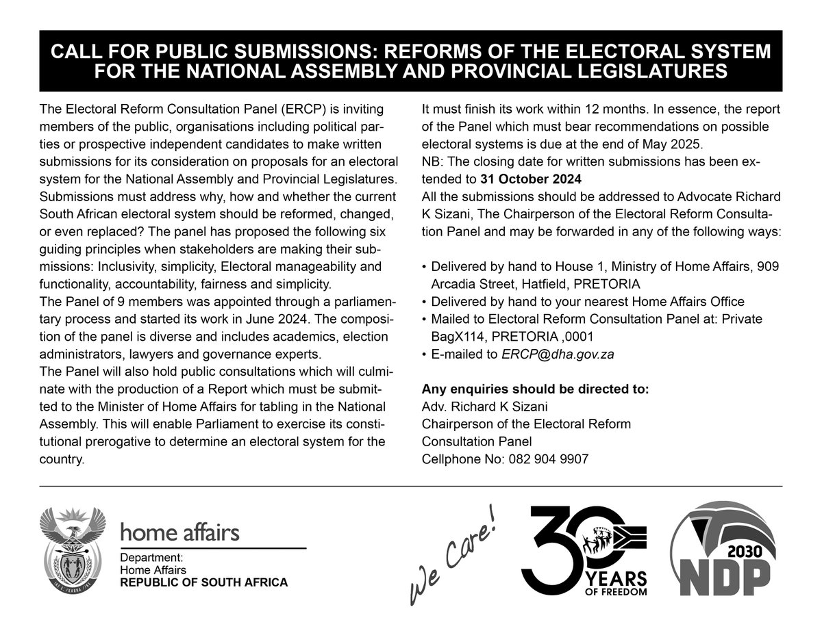 ElectoralReformConsultationPanel tweet media