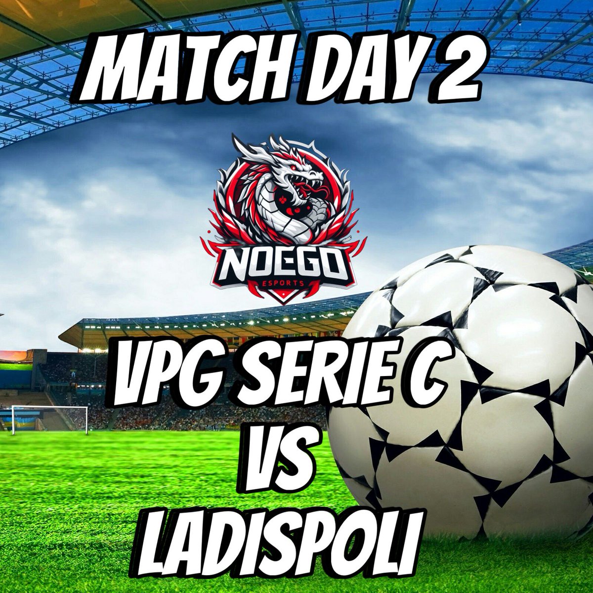 Noego Esports (@noegoesportsxi) on Twitter photo Pronti per le partite di stasera?
Questa sera i nostri eroi dovranno vedersela coi seguenti avversari:
- ore 22.20 (CPG serie c)
vs As Matrix
- ore 22.40 (VPG serie c)
vs Ladispoli
- ore 23.20 (VPG Mediterraneo)
vs Redemption VPC
<a href="/CPGitaly/">CPGitaly</a>
<a href="/FVPA_net/">FVPA.net 🇮🇹</a>
<a href="/OfficialVPG/">Virtual Pro Gaming</a> Pronti per le partite di stasera?
Questa sera i nostri eroi dovranno vedersela coi seguenti avversari:
- ore 22.20 (CPG serie c)
vs As Matrix
- ore 22.40 (VPG serie c)
vs Ladispoli
- ore 23.20 (VPG Mediterraneo)
vs Redemption VPC
<a href="/CPGitaly/">CPGitaly</a>
<a href="/FVPA_net/">FVPA.net 🇮🇹</a>
<a href="/OfficialVPG/">Virtual Pro Gaming</a>