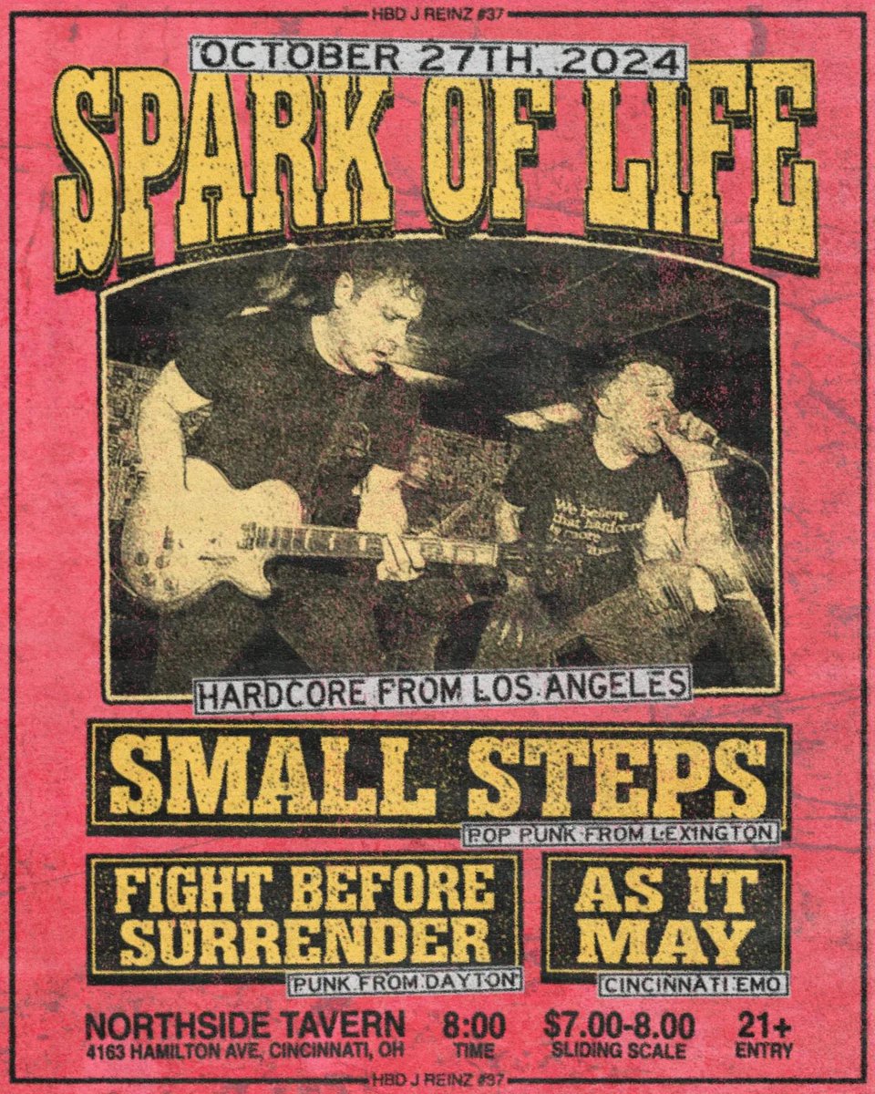 mixed bill at the end of the month. last show for a while come hang