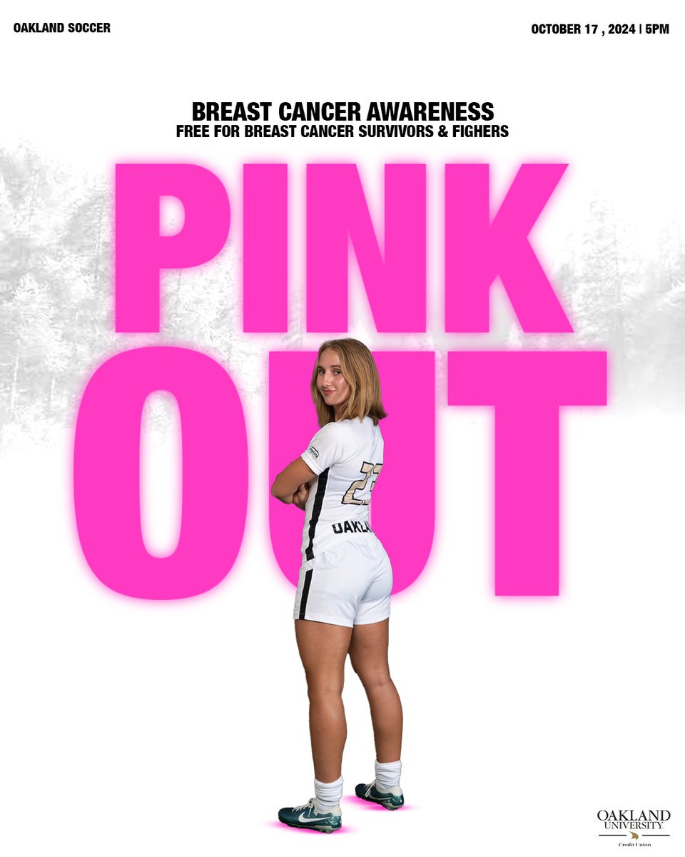 Playing for a bigger cause🩷

Join us Thursday at 5 pm for our Breast Cancer Awareness Pink out game!
