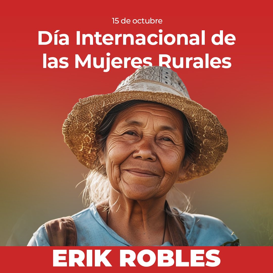 erikroblespue's tweet photo. 🌾El aporte que dan las #MujeresRurales al mundo, contribuye al desarrollo de todos y cada uno de nosotros.
Por eso, hoy en su día se celebra su aportación y amor por su tierra. Muestra de ello, quienes viven en #Coronago.🙏 https://t.co/1LYW9Up9hs