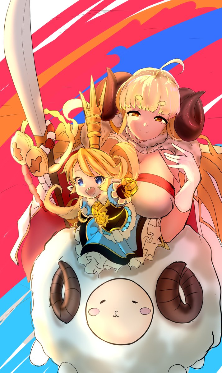 SabreFeelings's tweet image. #グラブル #GranblueFantasy
Anila and Charlotta, commission.