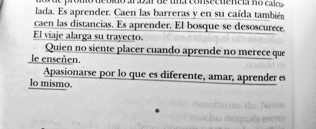 «Aprender me proporcionaba un placer intenso. Aprender se parece a nacer. No importa la edad que uno tenga, el cuerpo experimenta una especie de expansión.»

~ Pascal Quignard
🌻(“Vida Secreta”)