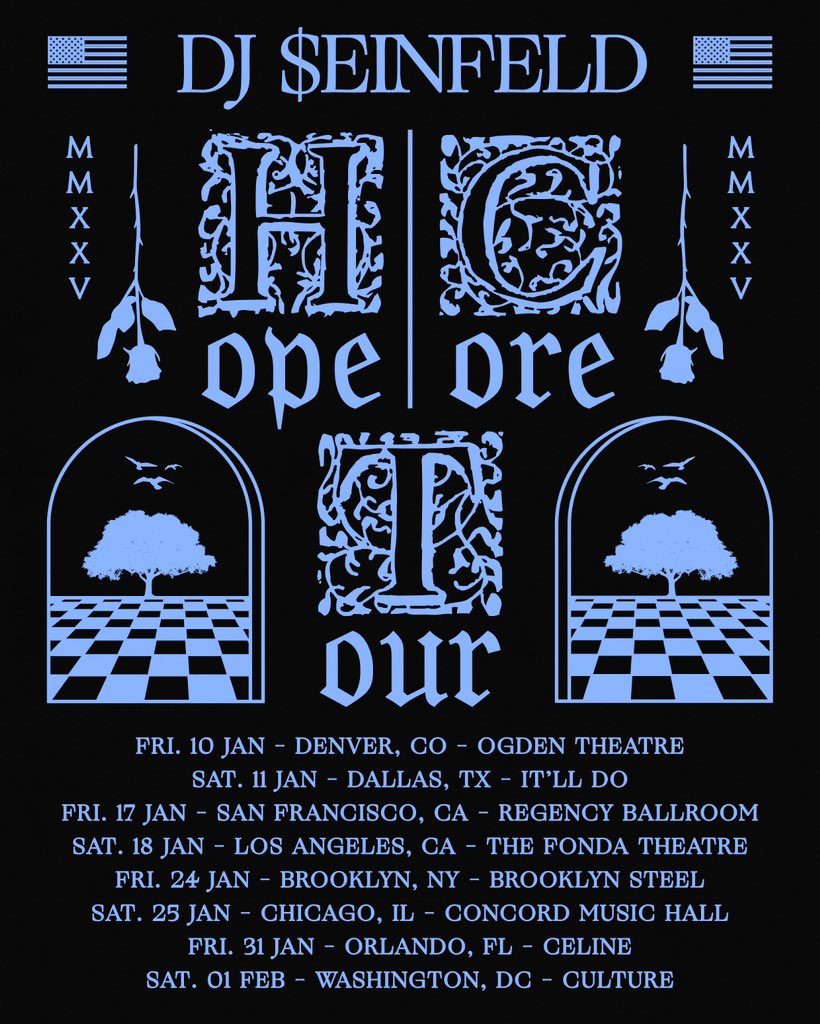 Bringing out Jasper Tygner and <a href="/villagersound/">villager</a> for some of the shows ok what is my biggest US Tour to date. See u soon America ❤️