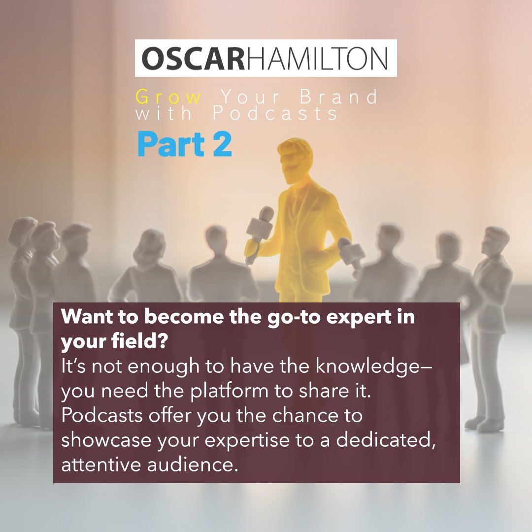 oscarhamiltonx's tweet image. 🎙️ Want to be seen as the go-to expert in your field? Podcasts are your ticket to building credibility and establishing authority. 

oscarhamilton.com

#ExpertAuthority #PodcastGuesting #BrandLeadership #OscarHamilton #IndustryExpert #CareerAdvancement