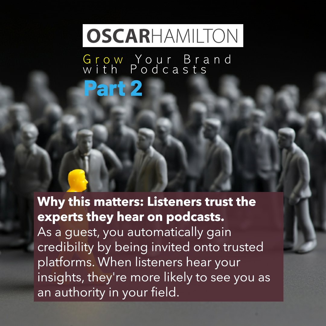 oscarhamiltonx's tweet image. 🎙️ Want to be seen as the go-to expert in your field? Podcasts are your ticket to building credibility and establishing authority. 

oscarhamilton.com

#ExpertAuthority #PodcastGuesting #BrandLeadership #OscarHamilton #IndustryExpert #CareerAdvancement