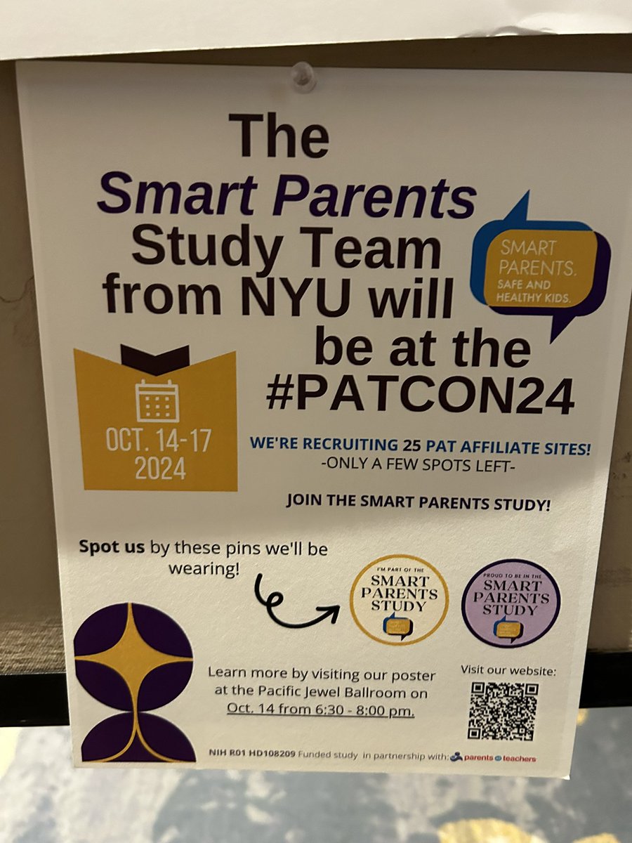 Excited to be at #PATCON24! Yesterday, we met with a participating site of the Smart Parents Study, Maui Family Services Inc. @kguastaferroPhD and I look forward to connecting with more PAT Affiliate Sites. 

#Born2Learn