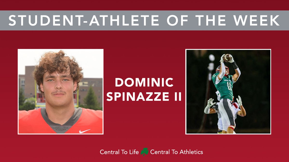 Central Catholic (@centralcatholic) on Twitter photo ☘️🏈 CONGRATS <a href="/SpinazzeDom/">Dom Spinazze</a> on being chosen SAOTW!!! <a href="/ToledoCCHS_FB/">Central Catholic Football</a> captain recorded INT late in 4th quarter to give ball back to CCHS vs. <a href="/OLSMFootball/">OLSM Football</a> at home. Scarlet & Gray scored game-winning pts with 59 seconds left in <a href="/CHSL1926/">Catholic League</a> matchup ... GO IRISH!!! #CentralToLife ☘️🏈 ☘️🏈 CONGRATS <a href="/SpinazzeDom/">Dom Spinazze</a> on being chosen SAOTW!!! <a href="/ToledoCCHS_FB/">Central Catholic Football</a> captain recorded INT late in 4th quarter to give ball back to CCHS vs. <a href="/OLSMFootball/">OLSM Football</a> at home. Scarlet & Gray scored game-winning pts with 59 seconds left in <a href="/CHSL1926/">Catholic League</a> matchup ... GO IRISH!!! #CentralToLife ☘️🏈