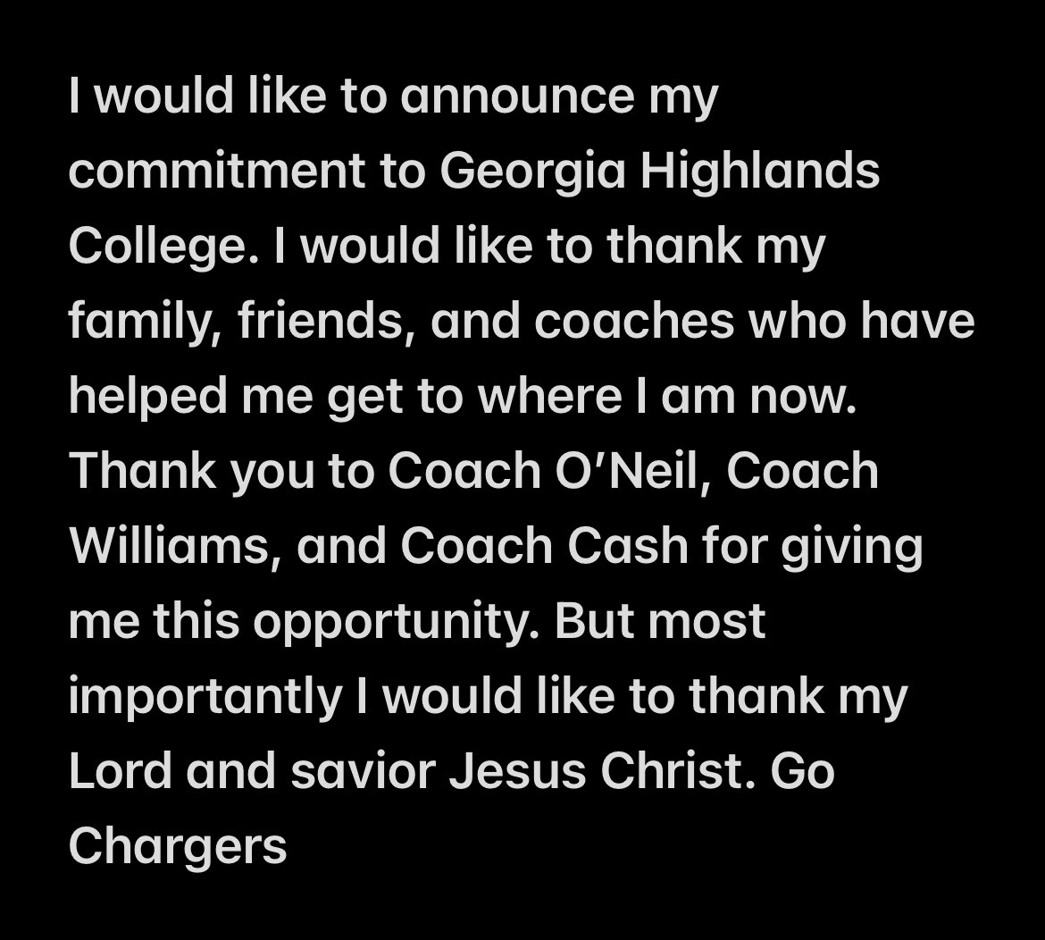 David McKechnie (@d_mckechnie25) on Twitter photo Blessed for the opportunity to play at Georgia Highlands College. Blessed for the opportunity to play at Georgia Highlands College.