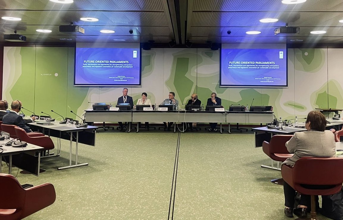 UNDP Governance (@undpgov) on Twitter photo <a href="/Alex_Read2/">Alex Read</a> <a href="/sa_lister/">Sarah Lister</a> <a href="/aleidaferreyra/">aleidaferreyra</a> <a href="/Osamaljaber/">Osama Aljaber</a> “Committees of the future can transform institutions. While other committees address digitization, climate, and gender, committees of the future help find forward-looking solutions.” — <a href="/aleidaferreyra/">aleidaferreyra</a> at Committees of the Future panel discussion #IPU149 <a href="/IPUparliament/">IPUparliament</a> <a href="/Alex_Read2/">Alex Read</a> <a href="/sa_lister/">Sarah Lister</a> <a href="/aleidaferreyra/">aleidaferreyra</a> <a href="/Osamaljaber/">Osama Aljaber</a> “Committees of the future can transform institutions. While other committees address digitization, climate, and gender, committees of the future help find forward-looking solutions.” — <a href="/aleidaferreyra/">aleidaferreyra</a> at Committees of the Future panel discussion #IPU149 <a href="/IPUparliament/">IPUparliament</a>