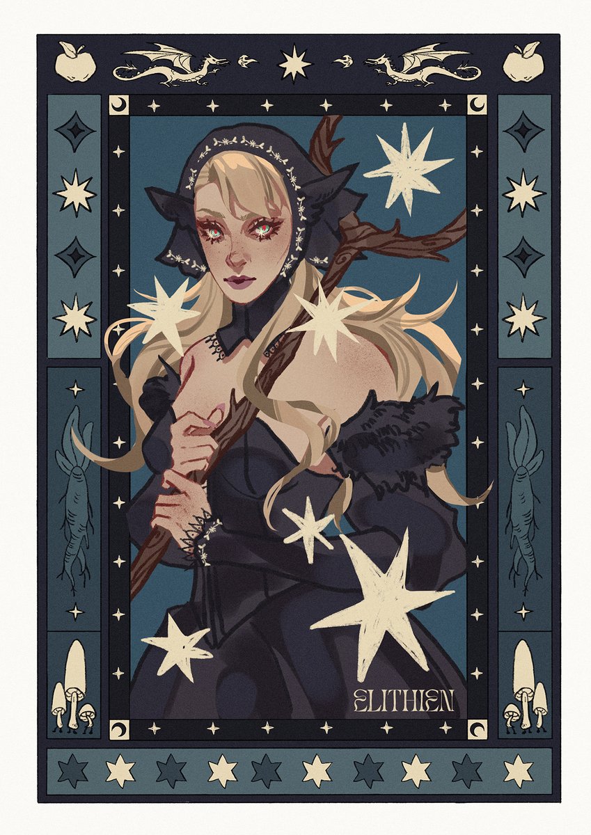 elithienart's tweet photo. Marcille ✨ 

#dungeonmeshi #dunmeshi #dungeonmeshifanart https://t.co/wcuDbDrahW