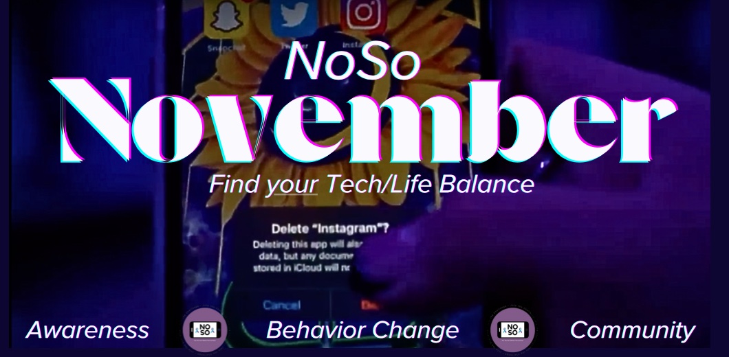 No Social Media November is coming up!! Do you have an unhealthy relationship with addictive tech? Give our challenge a try and sign up here: NoSoNovember.org
#NoSo #NoSoNovember #NoSocialMediaNovember