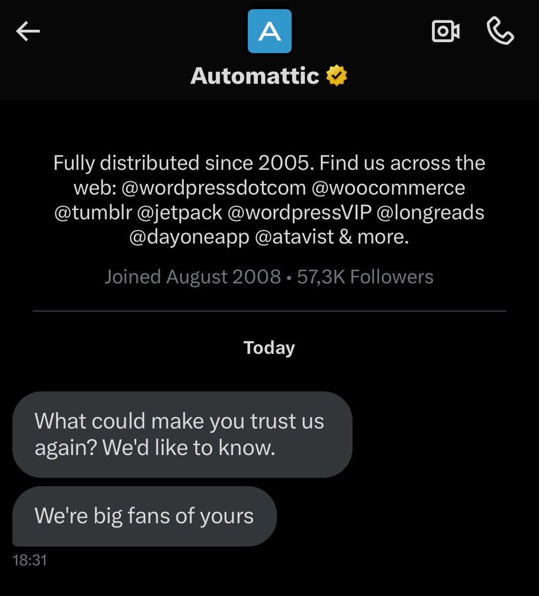 I don’t know why I get a DM like this. My answer:

1. Undo the unprecedented plugin theft (which also broke sites, and is a supply chain attack). Hand the actively maintained ACF plugin back.

2. (Cont’d)