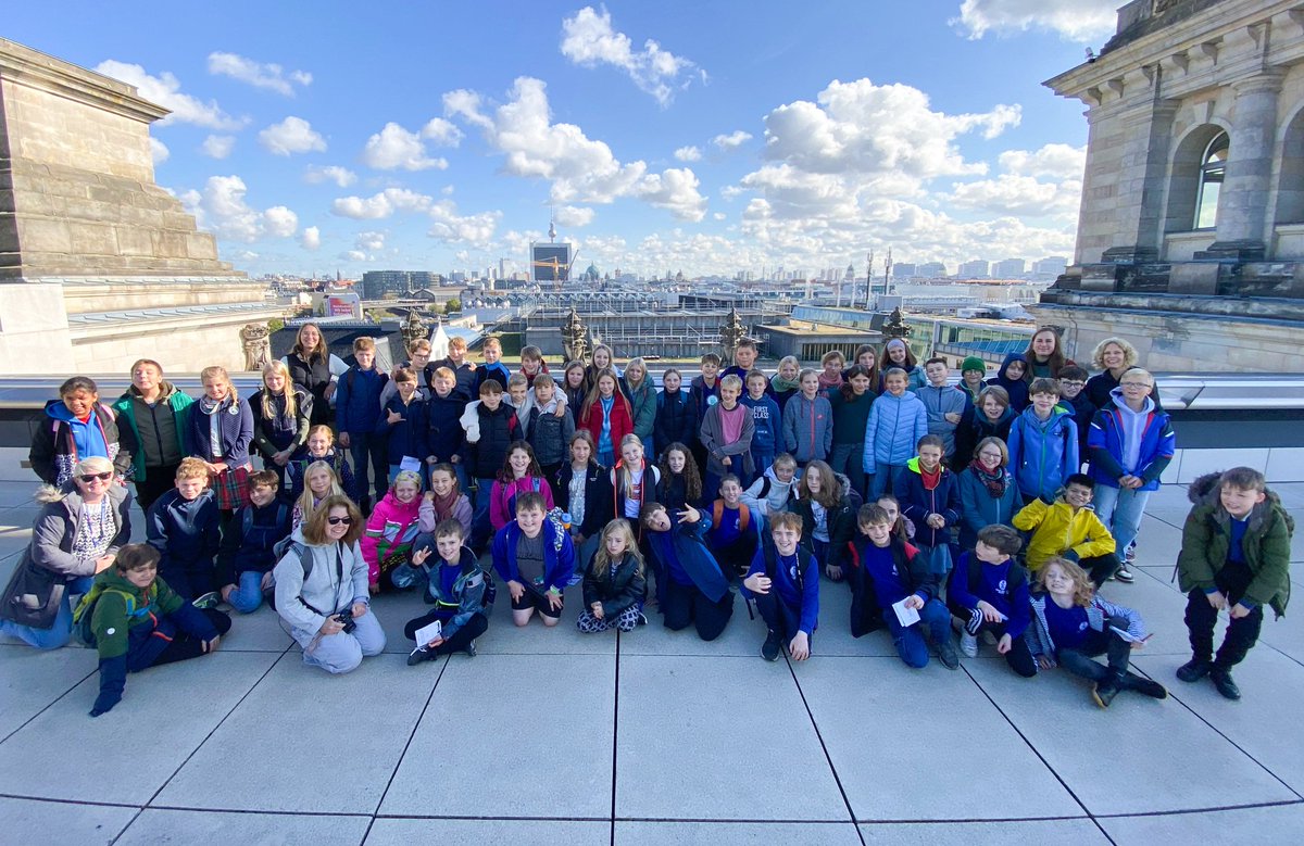 We have had the best day in Berlin. Being inside the dome at the Reichstag was amazing, and we have visited parts of the Berlin Wall and learned lots of history. #Potsdam2024
