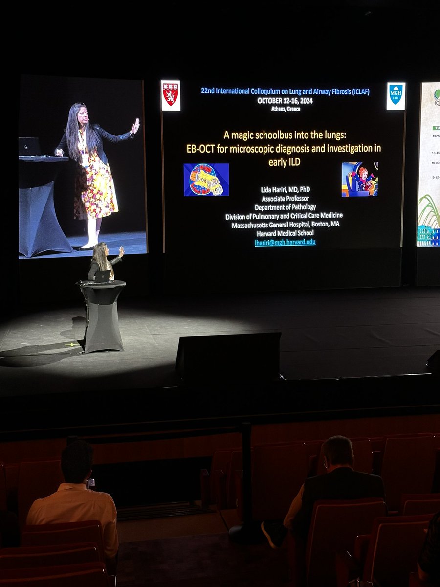 Robert M Tighe (@robertmtighe1) on Twitter photo For the #ICLAF2024 warriors that persist after a long day of great talks, we get the Magic School Bus! <a href="/LidaHariri/">Lida Hariri</a> on using EB-OCT for assessing long fibrosis. Totally on this bus! Cool technology and so much information! Glad she did not stick with CAD and joined #CureIPF For the #ICLAF2024 warriors that persist after a long day of great talks, we get the Magic School Bus! <a href="/LidaHariri/">Lida Hariri</a> on using EB-OCT for assessing long fibrosis. Totally on this bus! Cool technology and so much information! Glad she did not stick with CAD and joined #CureIPF