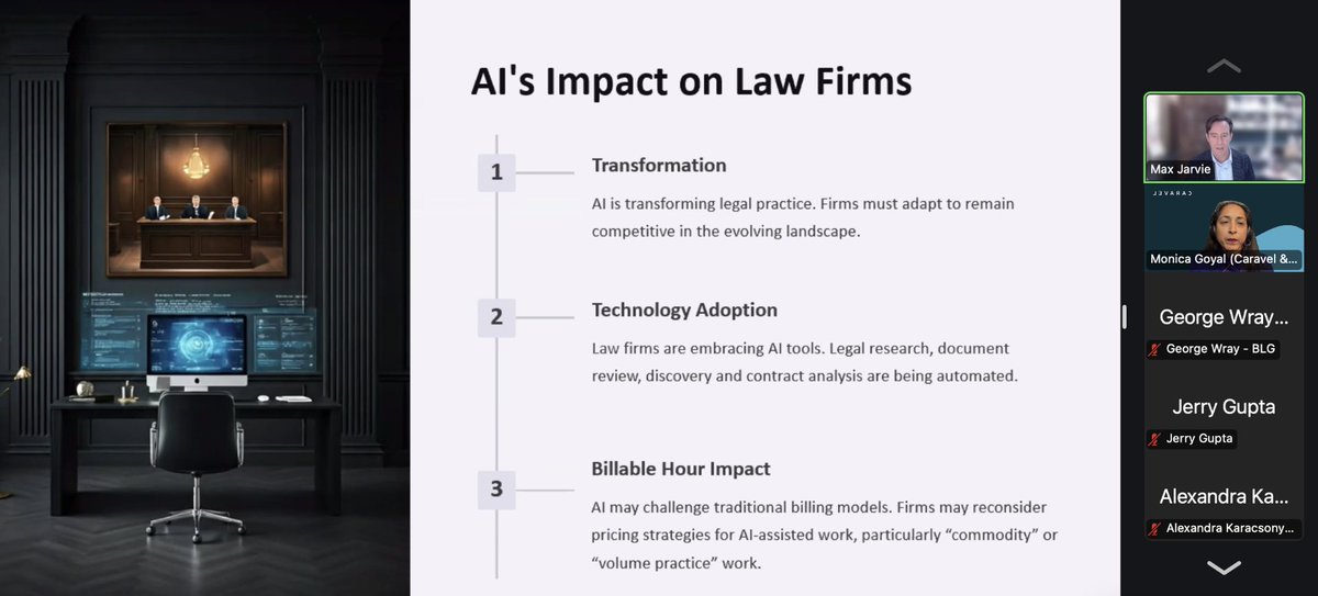 Osgoode's 2nd AI and Law forum is officially wrapped! Caravel's VP of Legal Innovation, Monica Goyal, was a featured speaker at the event alongside Al Hounsell and Max Jarvie. 

Congratulations to all the speakers and the team at Osgoode Hall Law School for a wonderful event!