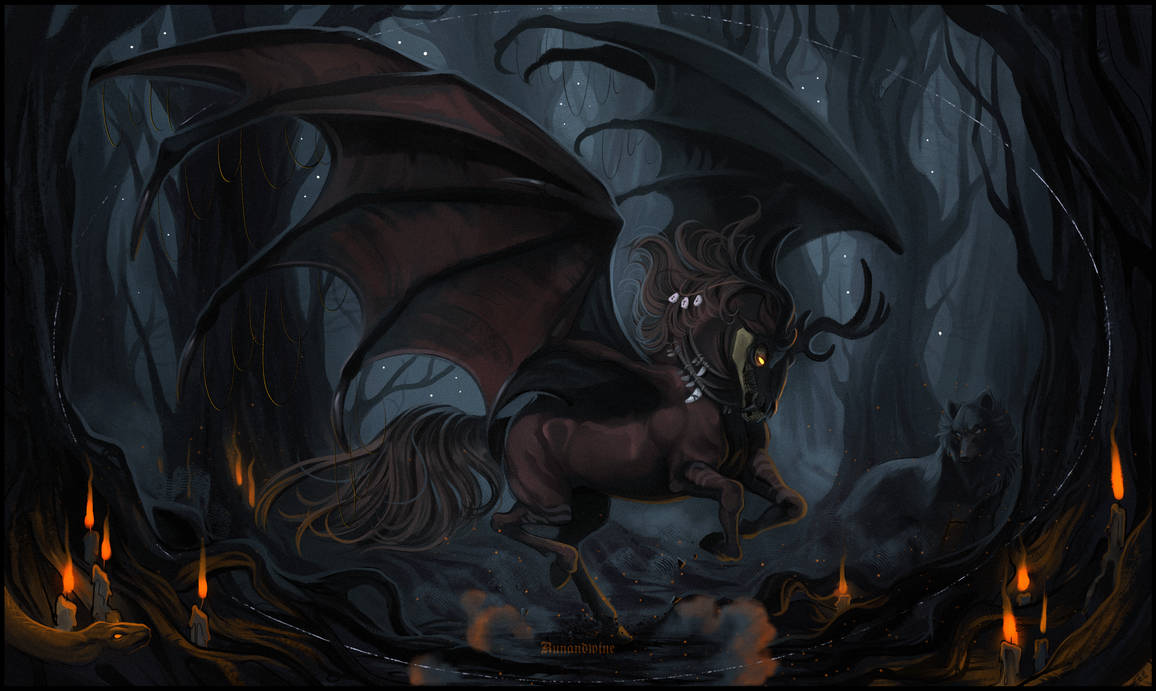 - a shadow's gallop - 
for Fiftyblackroses.