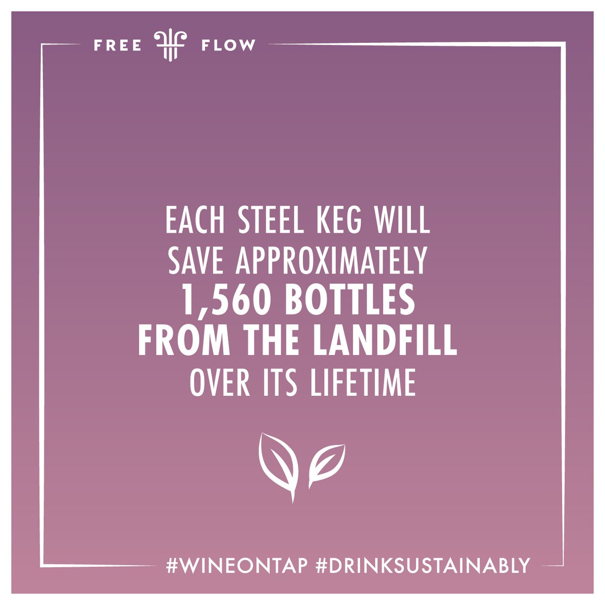 FreeFlowWines's tweet image. Sustainability fact of the month 🌱

#wineontap #zerowaste #drinksustainably