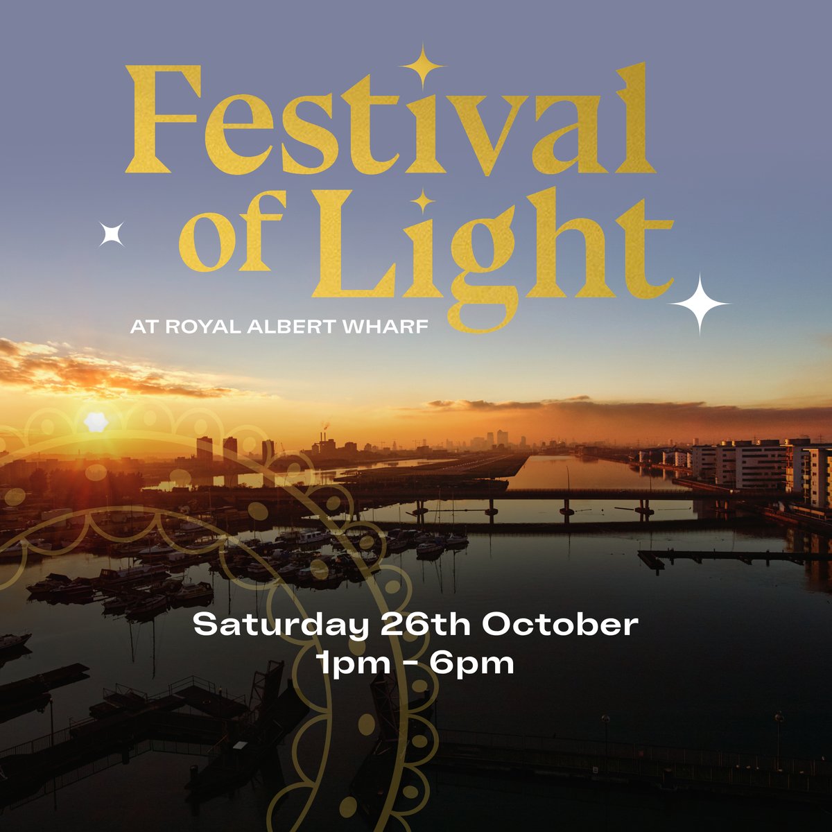 Celebrate the Festival of Light at Royal Albert Wharf🪔🎆
Enjoy street food, creative workshops and a twilight light display and find out how we can help you onto the property ladder. Live by the river from £375k with an additional £25k deposit boost this Autumn 🍂✨️