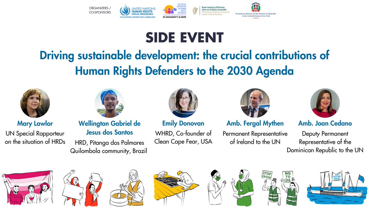🔴 LIVE: Driving sustainable development: the crucial contributions of Human Rights Defenders to the 2030 Agenda

📺 Follow our side event here: webtv.un.org/en/asset/k1m/k…

#HRDsAndSDGs #UNGA79