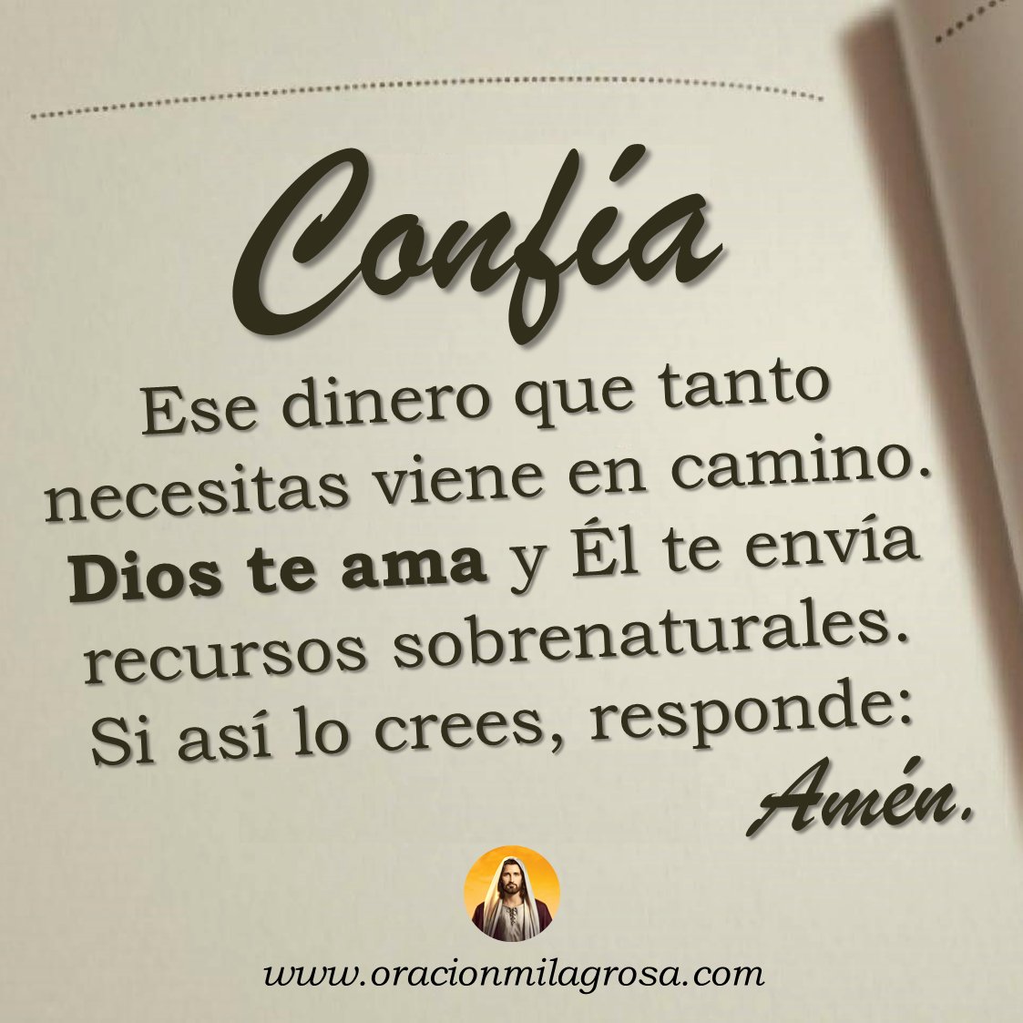 BUENAS NUEVAS: de la mano de DIOS llegan días de bendición, plenitud y abundancia, ¿Lo crees? 🌿

A. Lo creo y lo acepto, AMÉN 🙏
B. No lo creo 😢