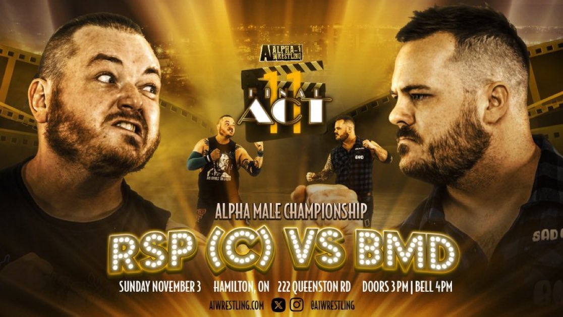 I’ve been chasing this moment since the day I stepped into a wrestling ring for the first time.

The main event of the biggest show of the year.

It’s time to end this fake friend in front of a venue packed with my real friends.

This time…you aren’t ready Rickey.

<a href="/A1Wrestling/">Alpha-1 Wrestling</a>