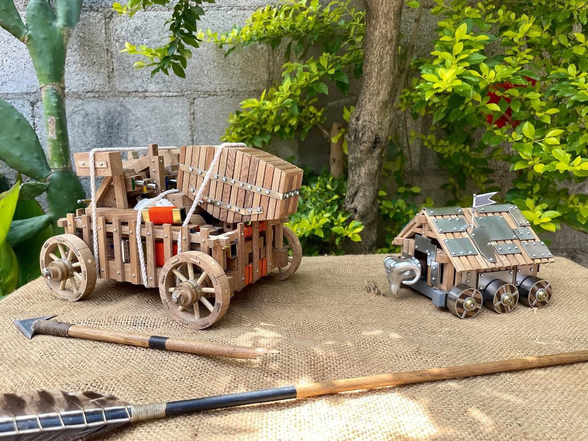 ageofmanolink's tweet photo. Piezas listas
Estás de van a Alemania 🇩🇪 :)
•Lanzapiedras Desarmable + Carreta de Transporte
•Ariete de Asedio
Piezas hechas a mano
Escala 1/25
@ageofmanolink
#ageofmanolink #trebuchet #siegeram #ram #medieval https://t.co/T26soBs0aJ