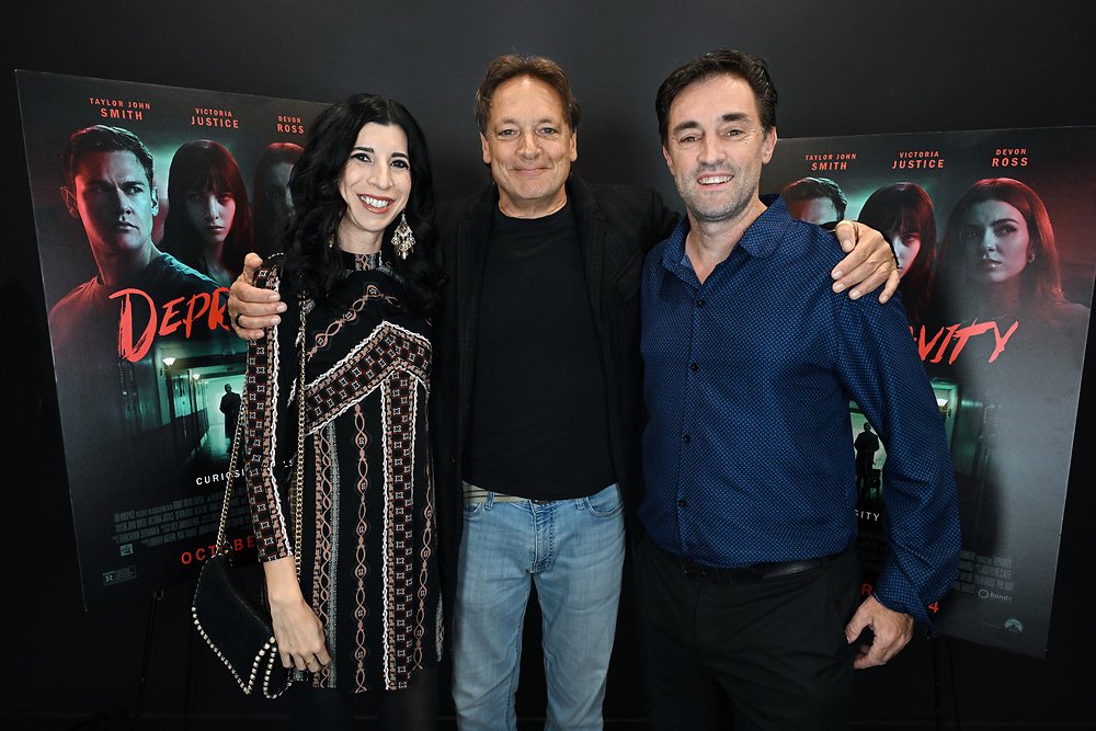 katiegaribaldi's tweet photo. 🔪 #depravitymovie is now released on Digital c/o @ParamountMovies!🔥
Some pics from last week’s official movie screening, with Writer/Director Paul Tamasy & @composerjoe. I’m proud to have helped Paul get the music he wanted as the film’s Score Coordinator & Music Supervisor.🖤 https://t.co/c0q8jDha8n