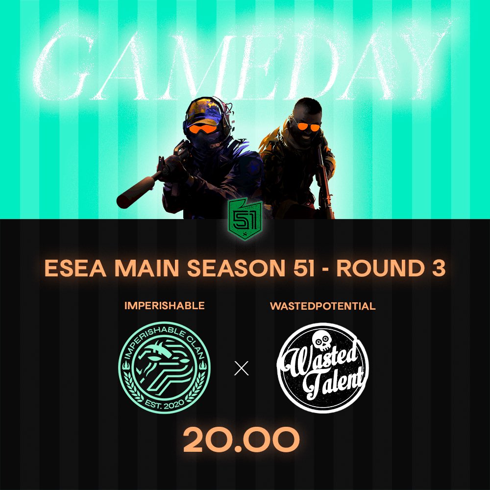 3rd ESEA MAIN game tonight casted by @mcgl0ckxd 

come and cheer for us!