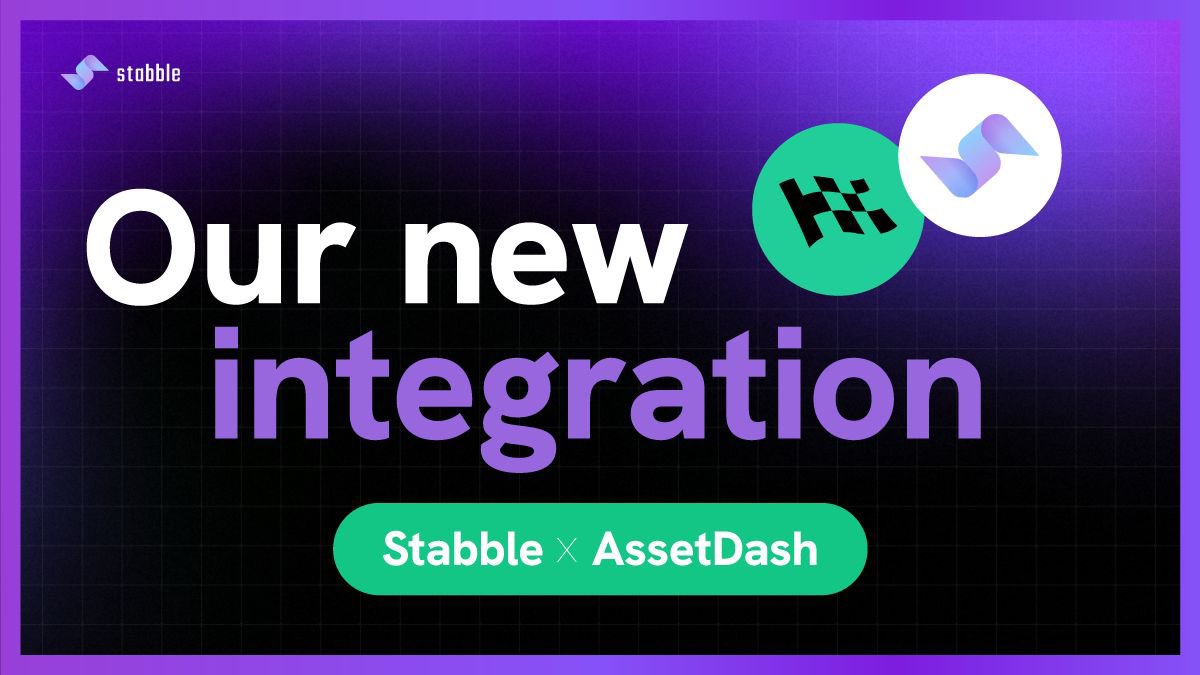 stabbleorg's tweet image. We’ve officially integrated into @assetdash where you’ll now be able to keep track of your stabble positions 🎉