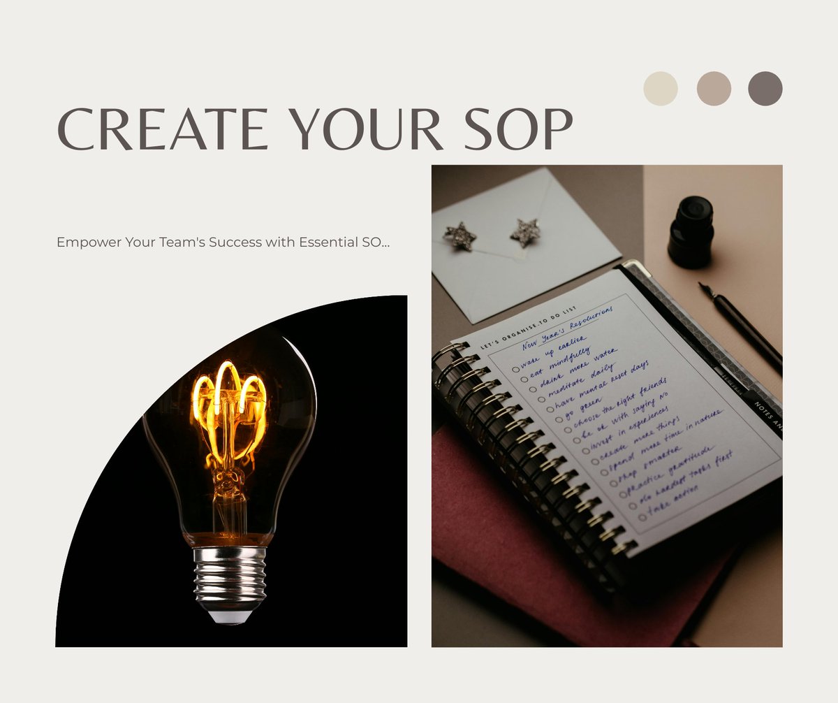 Creating an effective Standard Operating Procedure (SOP) boosts team performance. 📘 Insights from "Essential Steps for Creating Your First SOP"

💡 Learn more: httpsmovingforwardsmallbusiness.com/essential-step…

#SmallBusiness #SOPs #BusinessOperations #ProcessImprovement #Efficiency
