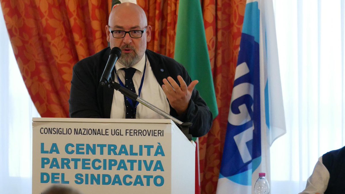 a_melchionno's tweet photo. Oggi al Consiglio Nazionale UGL Ferrovieri per portare il mio contributo su sicurezza, rsu,
privatizzazione e partecipazione @UGLConf https://t.co/eAab2p7Xw6