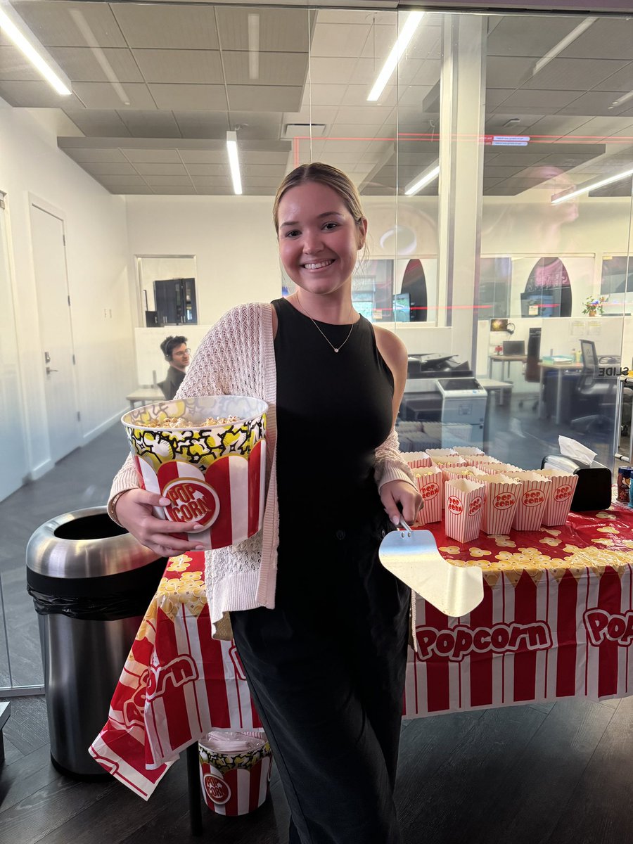 BrandStarInc's tweet photo. #NationalCinemaDay at BrandStar was a blast! 🎬🍿 We celebrated with popcorn and a lineup of incredible films, immersing ourselves in the magic of storytelling. It’s a reminder of why we’re passionate about what we do—creating cinematic experiences that captivate and inspire. https://t.co/lDucoeTNLx