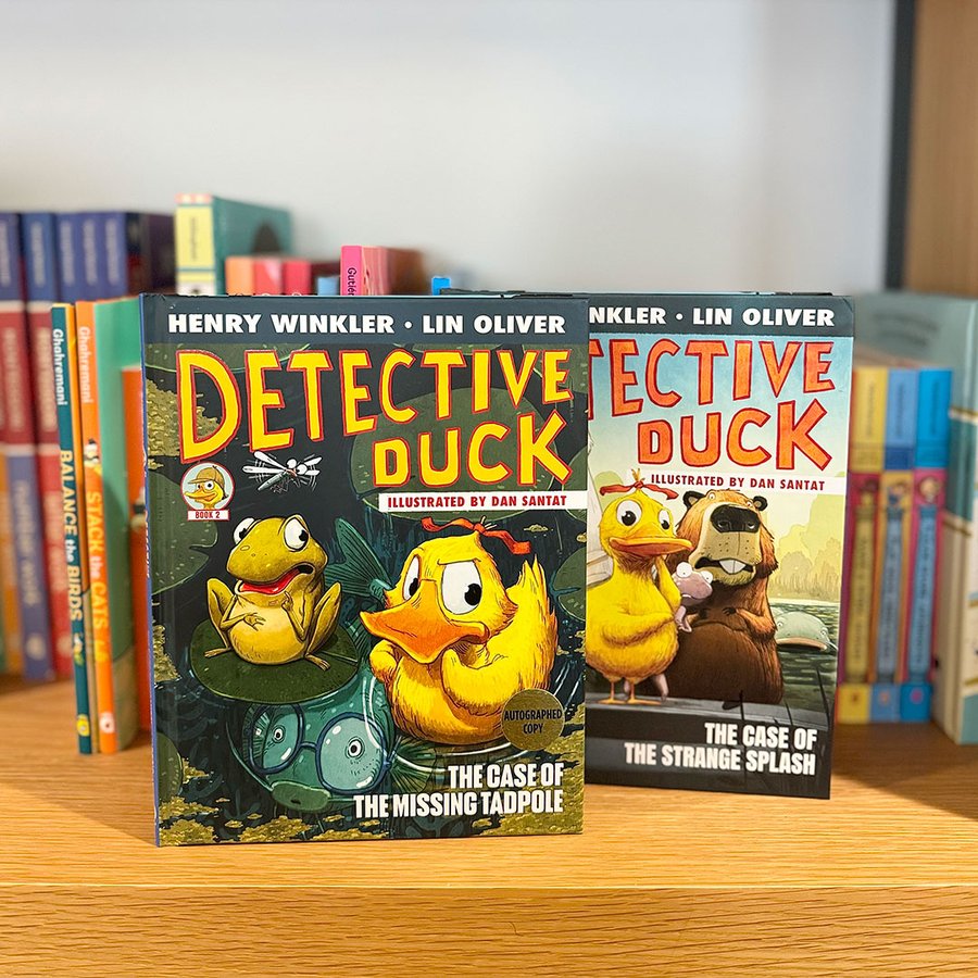 katemessner (@katemessner) on Twitter photo The new #DetectiveDuckSeries from <a href="/hwinkler4real/">Henry Winkler</a>,
<a href="/linoliver/">Lin Oliver</a>, and <a href="/dsantat/">Dan Santat</a> looks like SO much fun! Happy book birthday, friends! The new #DetectiveDuckSeries from <a href="/hwinkler4real/">Henry Winkler</a>,
<a href="/linoliver/">Lin Oliver</a>, and <a href="/dsantat/">Dan Santat</a> looks like SO much fun! Happy book birthday, friends!