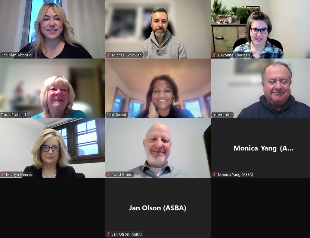 Thank you to our Policy Development Advisory Committee for meeting today to review position statement submissions from member school boards in addition to finalizing the 2024 Fall General Meeting Policies Bulletin and preparing for the Business Day. #abed #abtrustees