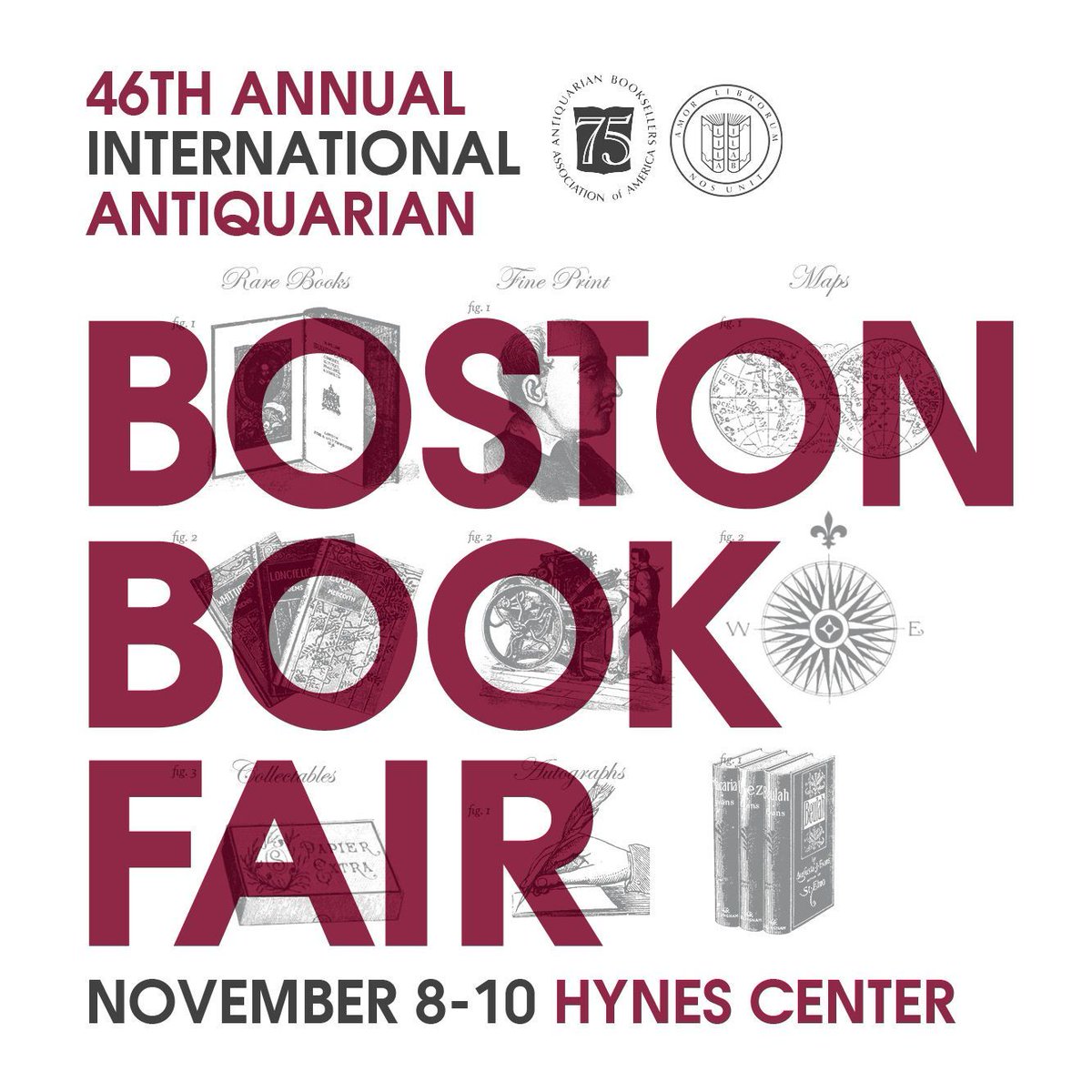 Don't miss Opening Night of ABAA's 46th Boston Book Fair: 100+ exhibitors from U.S., Canada &amp; Europe. Books, maps, prints, original illustrations, autographs, letters &amp; so much more!

Fri Opening Night (4p-8p) $25 tix: buff.ly/486tvry 
Sat 12p-7p &amp; Sun 11a-4p: FREE