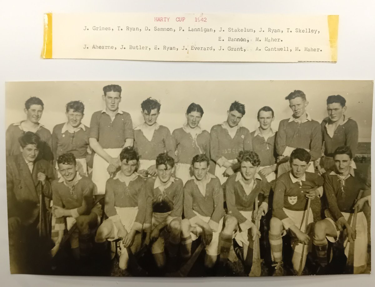 cbsthurles's tweet image. To get started we have three Harty Cup panel photos with the names from 1940, 1941, 1942 to share before our boys start their own Harty Cup journey tomorrow. Thanks so much to the Callanan family for the wonderful memories.